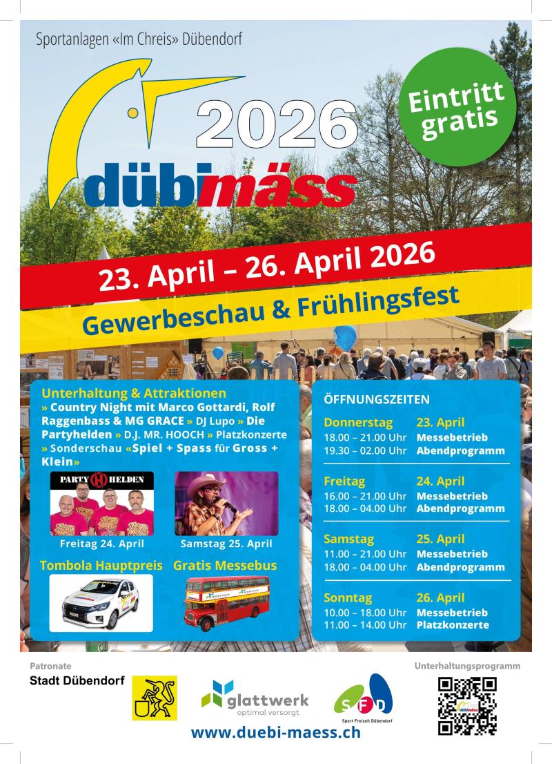 Dübi-Mäss 2026 - Stand Nr. 50